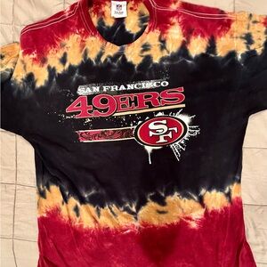San Francisco 49ers Tie-Dye T-Shirt NFL Adult Unisex XL